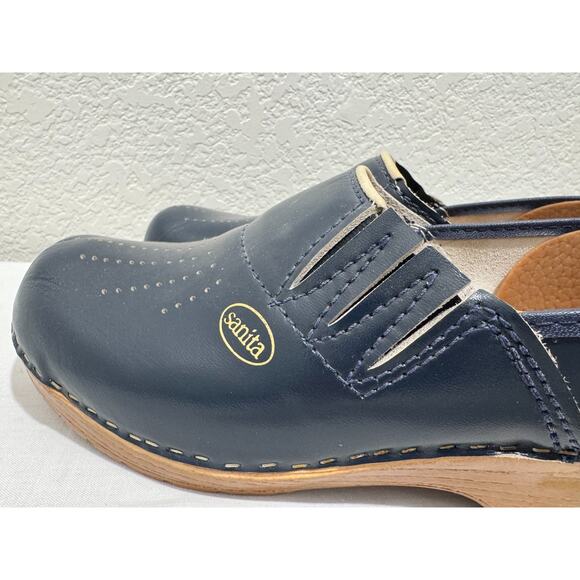 Sanita Professional Clogs Blue Womens EU 39 US 8.5 Slip On Nurse Made in Denmark - Picture 1 of 10
